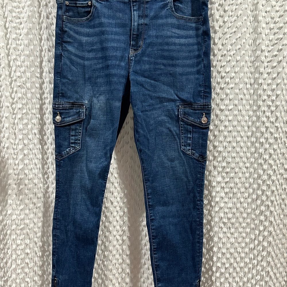 Denim Cargo Jeans